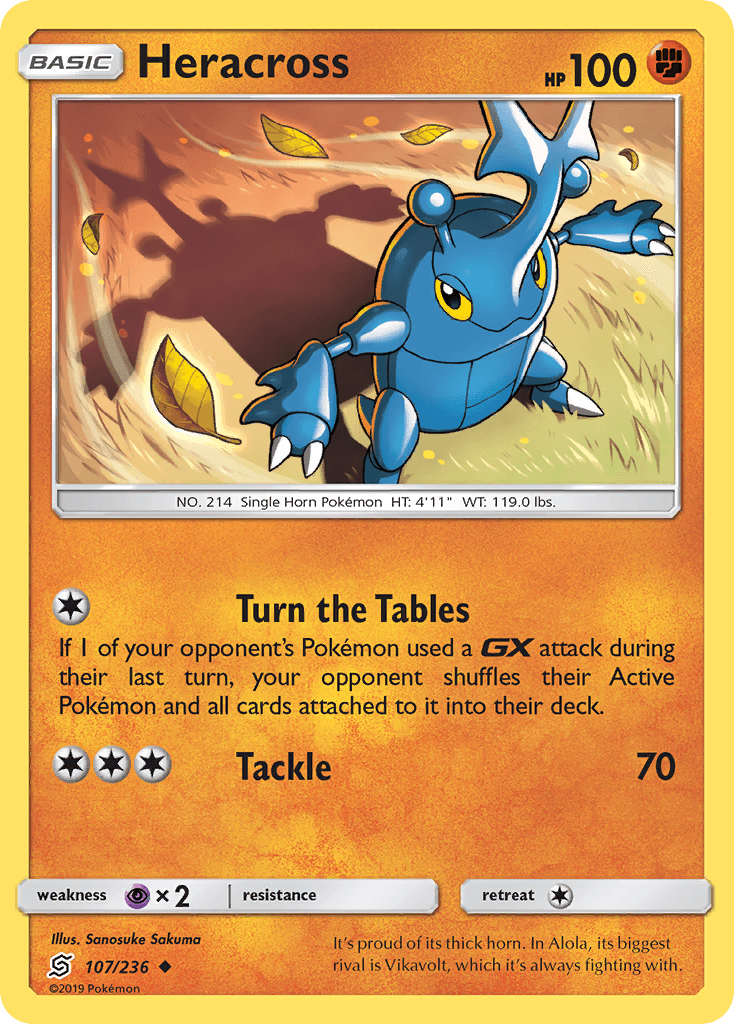 Heracross Unified Minds card