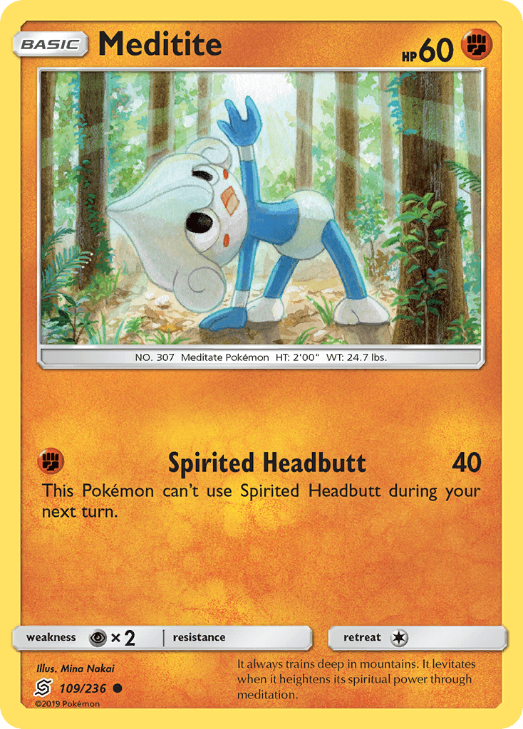 Meditite 寶可夢 card