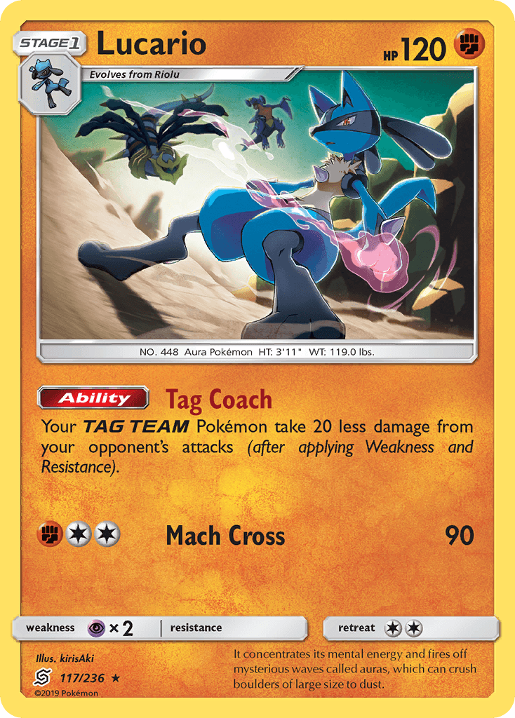 Lucario Unified Minds card