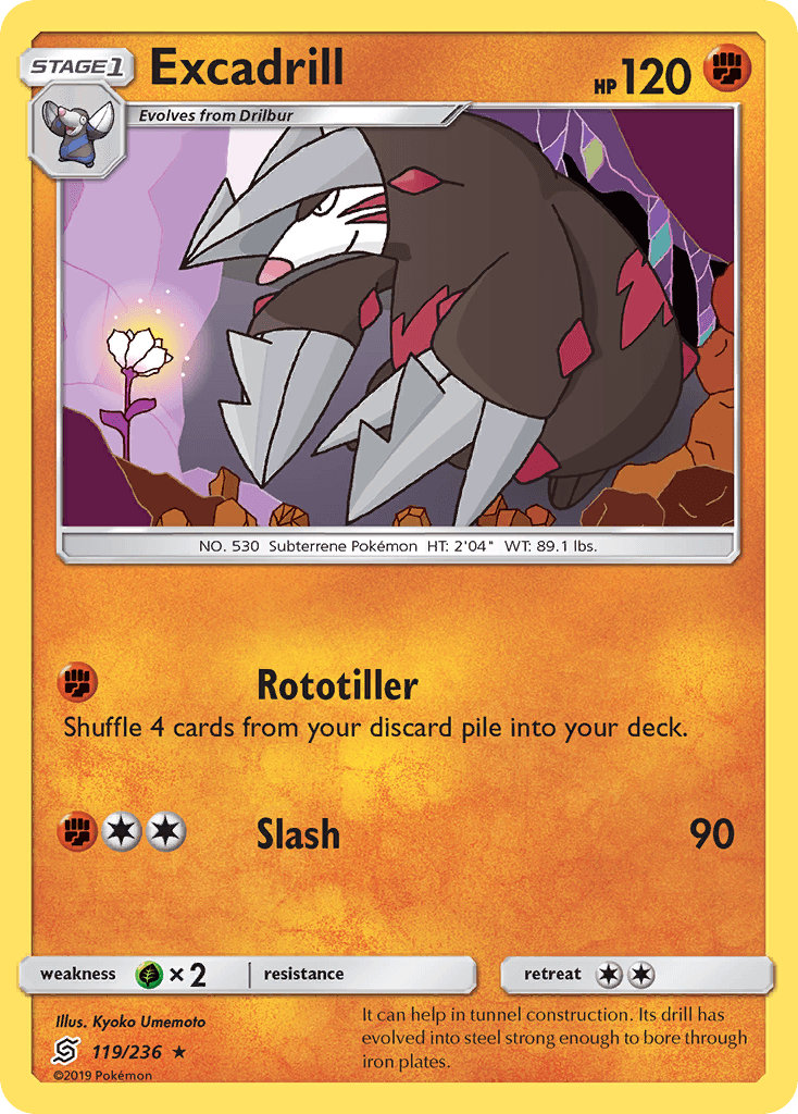 Excadrill Unified Minds card