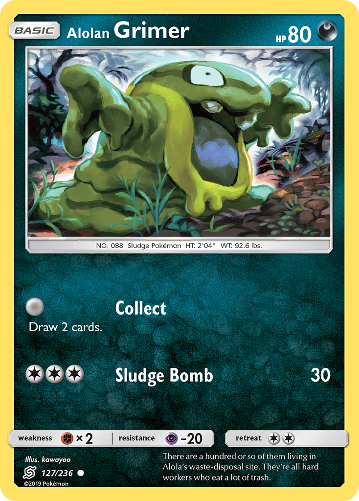 Alolan Grimer 寶可夢 card