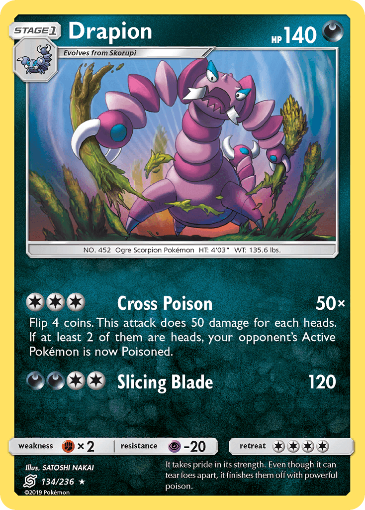 Drapion Unified Minds card