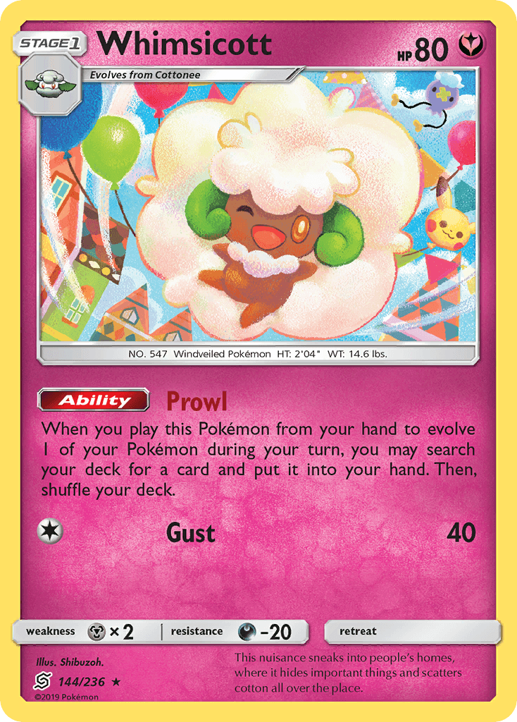 Whimsicott 寶可夢 card