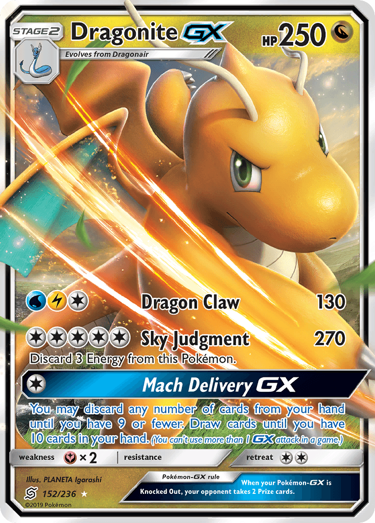 Dragonite-GX Unified Minds card