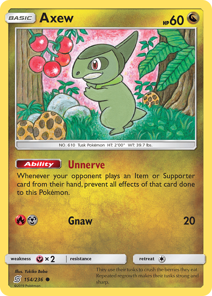 Axew 宝可梦 card