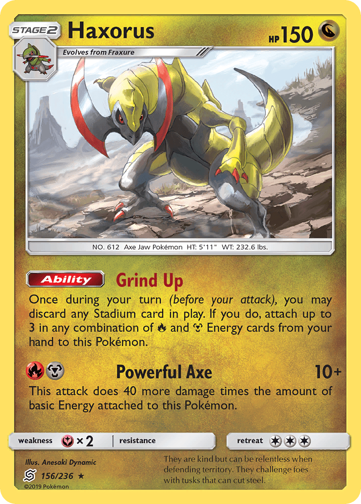 Haxorus Unified Minds card