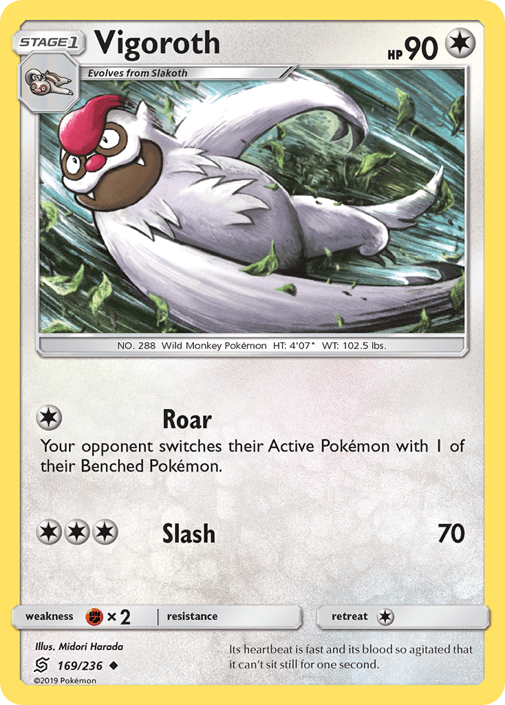 Vigoroth 宝可梦 card