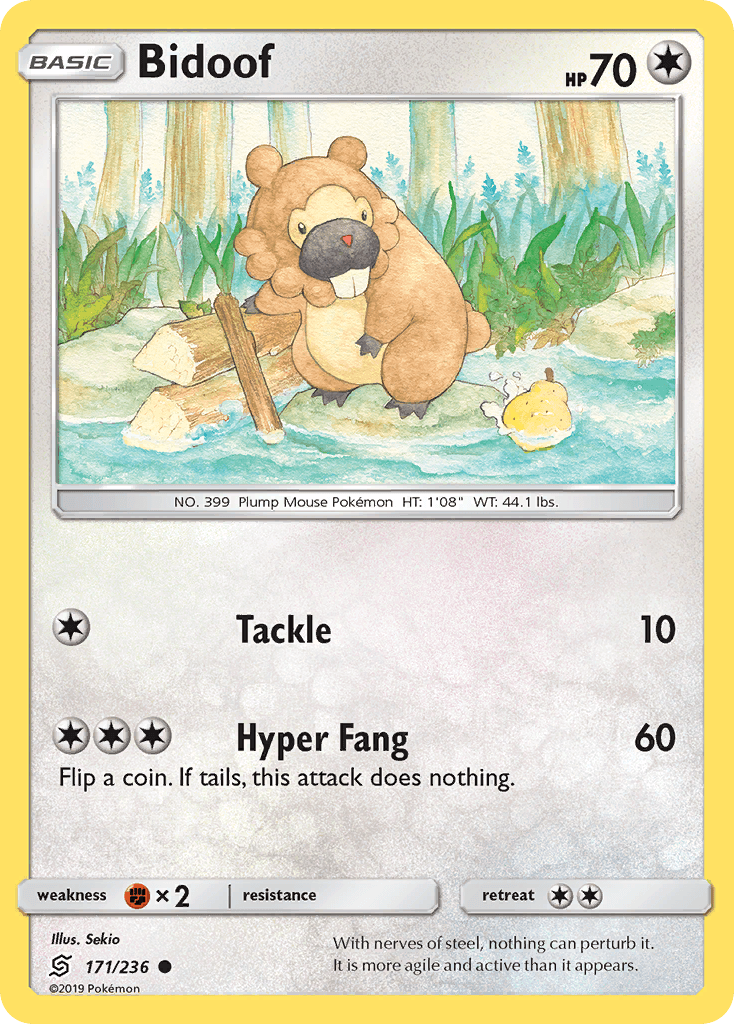 Bidoof Unified Minds card