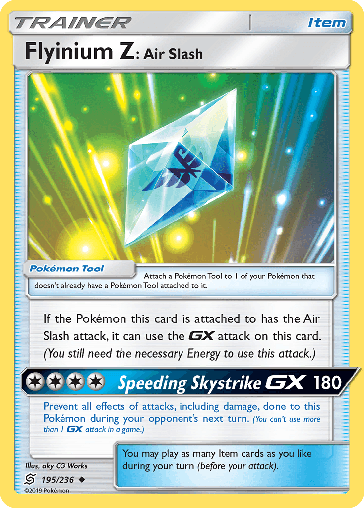 Flyinium Z: Air Slash Unified Minds card