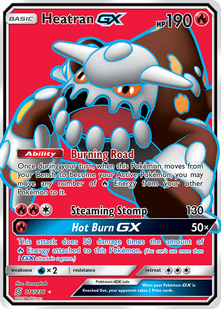Heatran-GX Unified Minds card