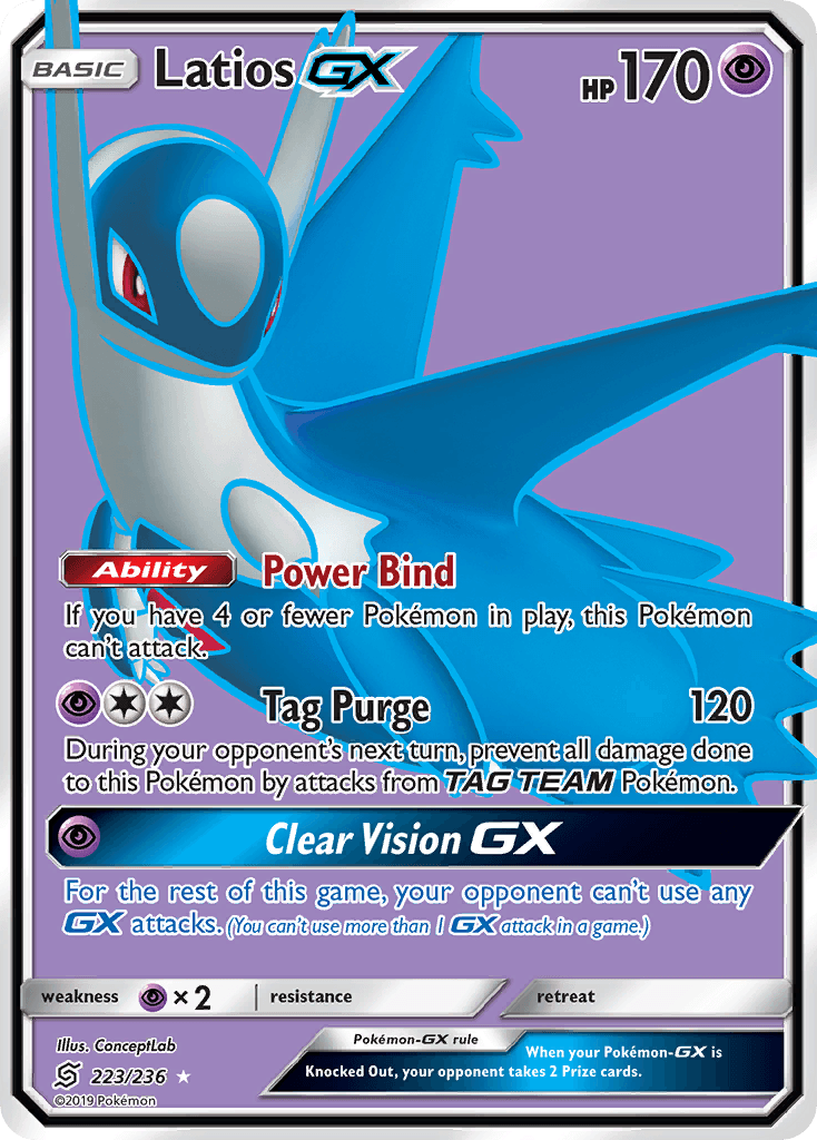 Latios-GX Unified Minds card