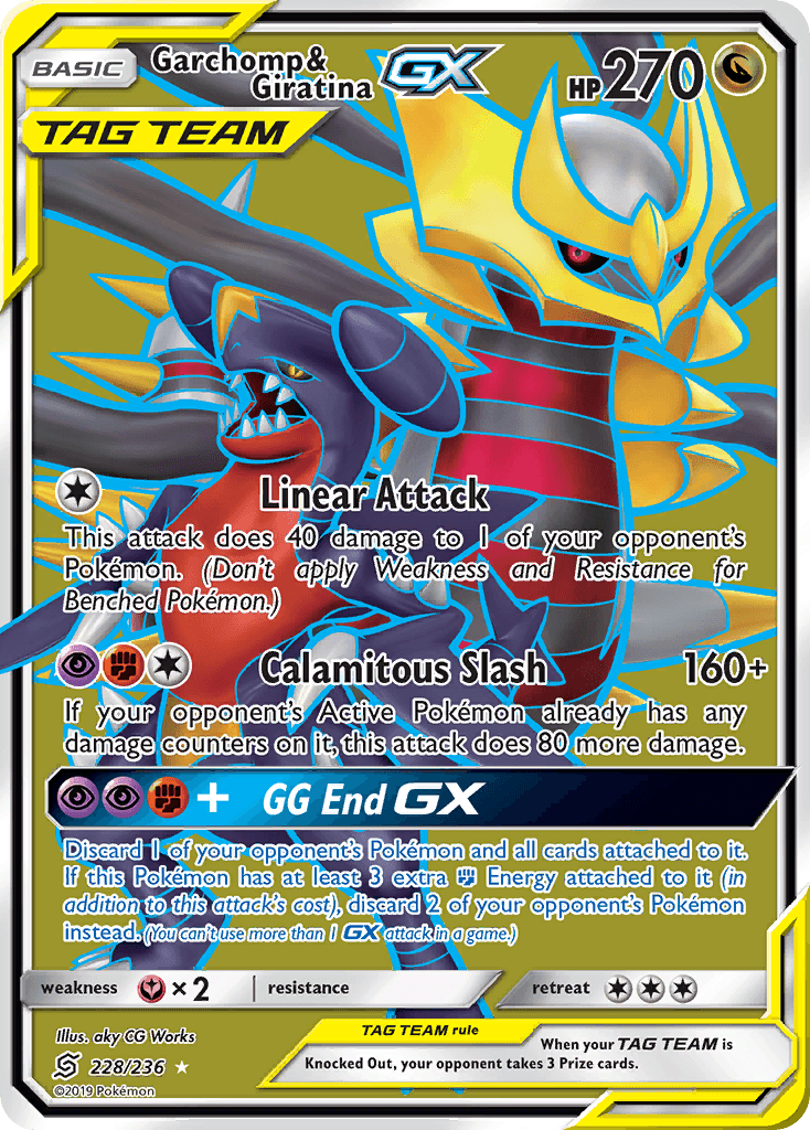Garchomp & Giratina-GX Unified Minds card