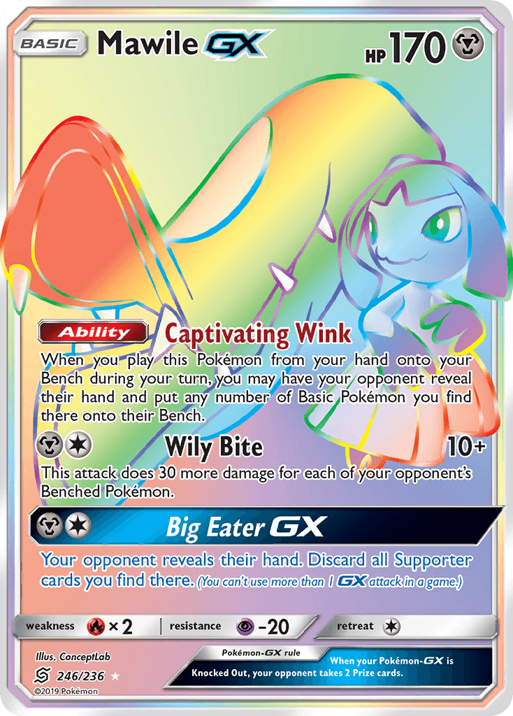 Mawile-GX Unified Minds card
