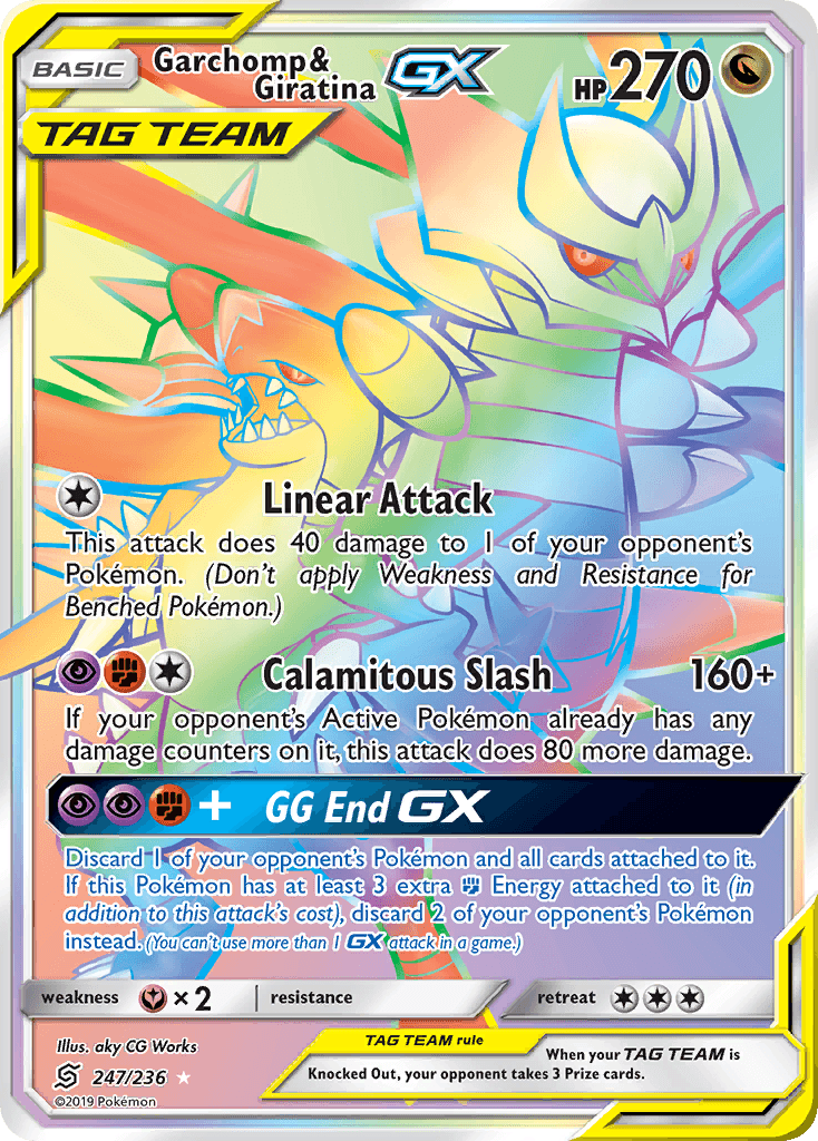 Garchomp & Giratina-GX Unified Minds card