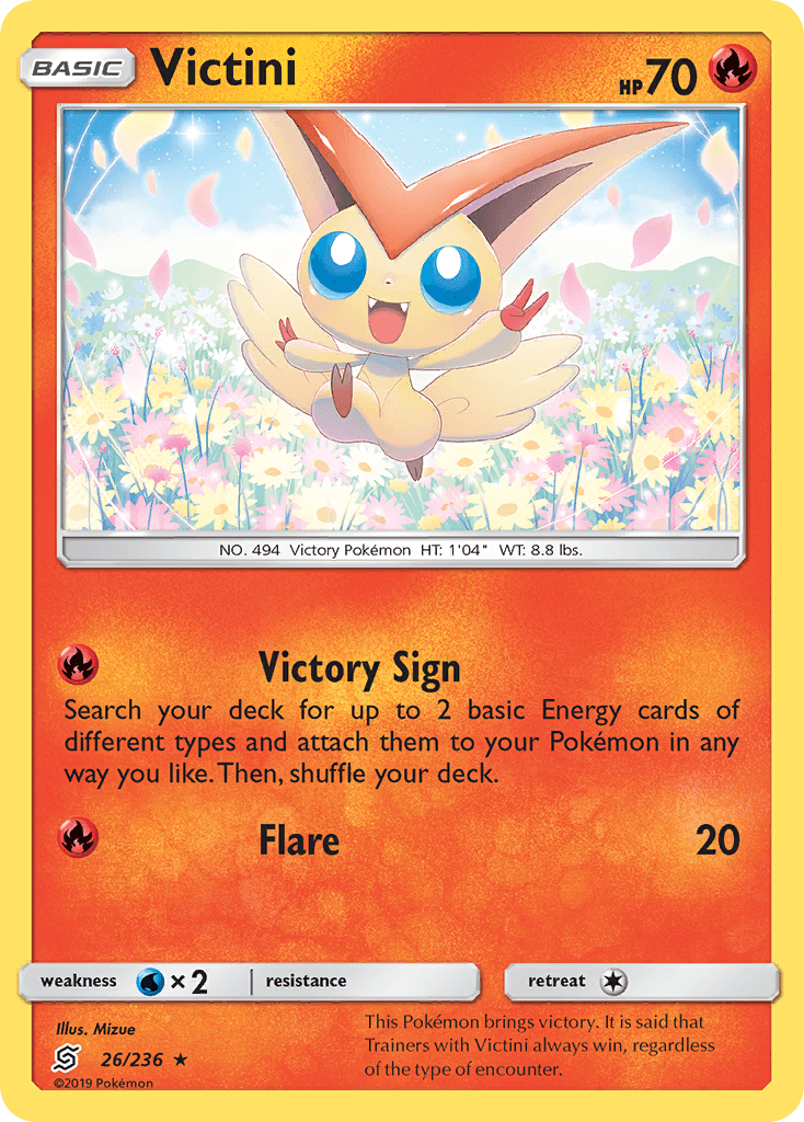 Victini Unified Minds card