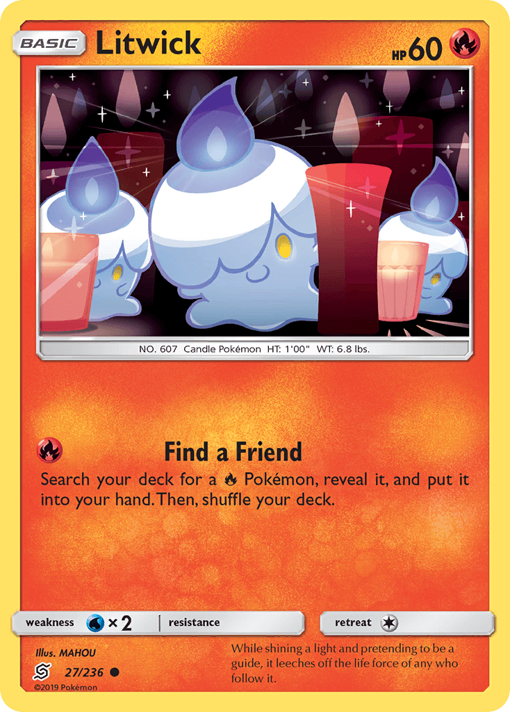 Litwick 寶可夢 card