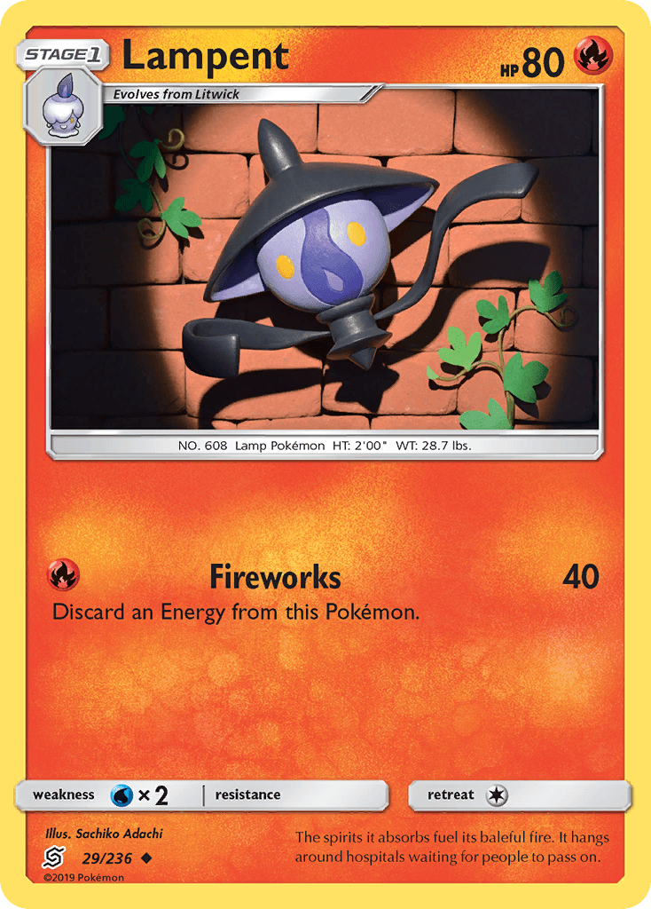 Lampent 寶可夢 card