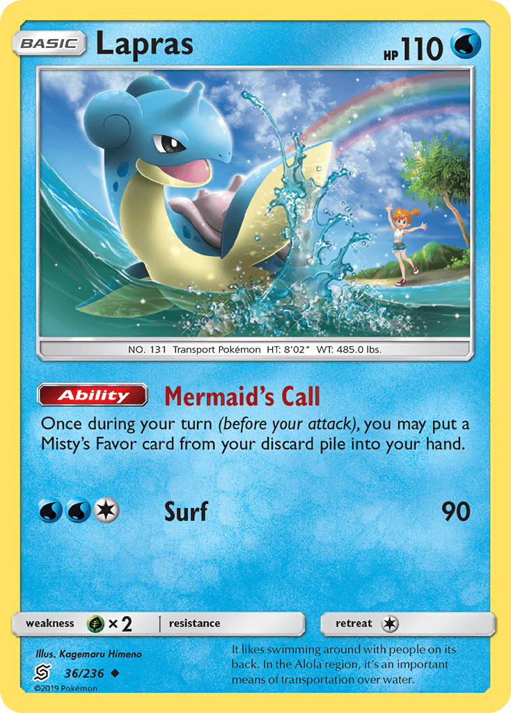 Lapras 寶可夢 card
