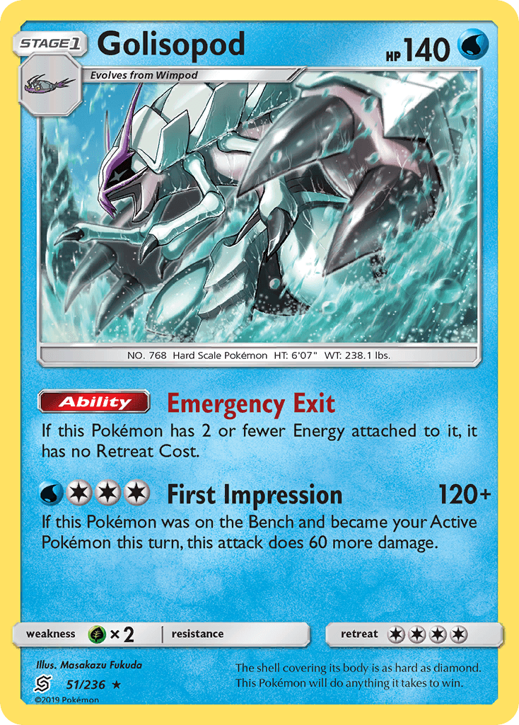 Golisopod Unified Minds card