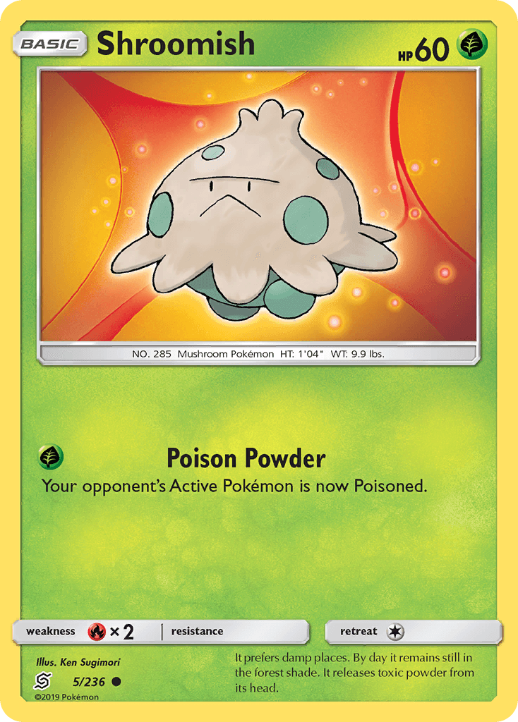 Shroomish Unified Minds card