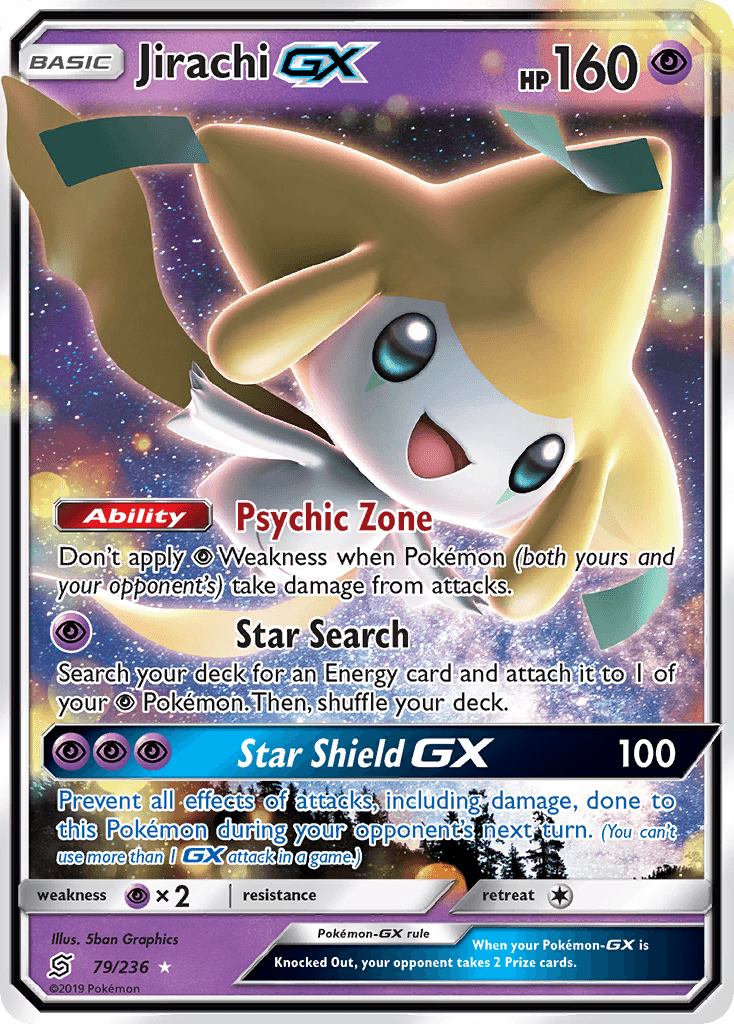 Jirachi-GX Unified Minds card