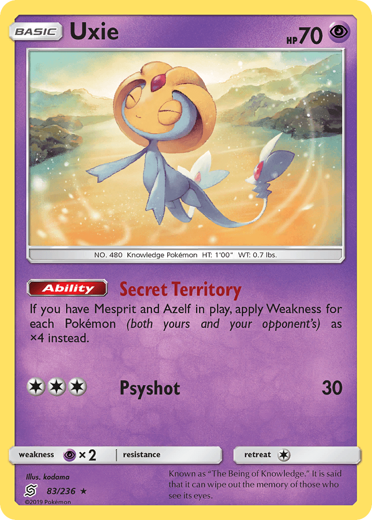 Uxie Unified Minds card
