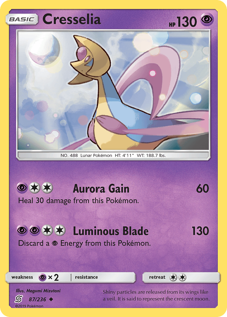 Cresselia Unified Minds card