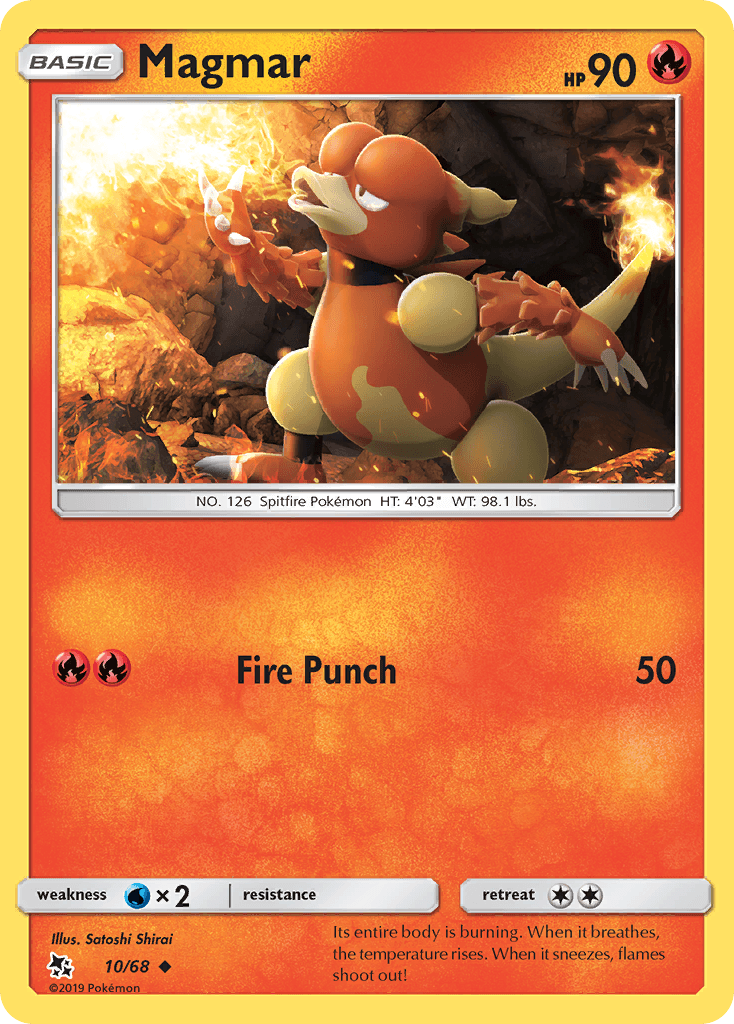 Magmar Hidden Fates card