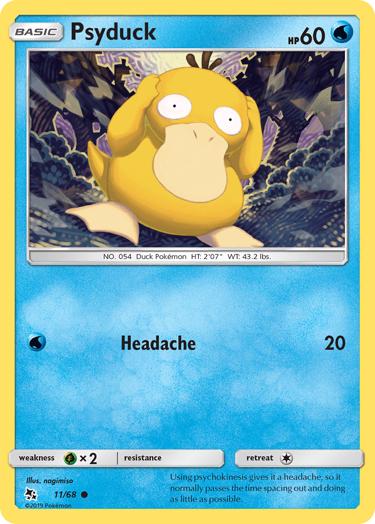 Psyduck Hidden Fates card