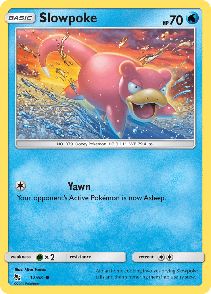 Slowpoke Hidden Fates card