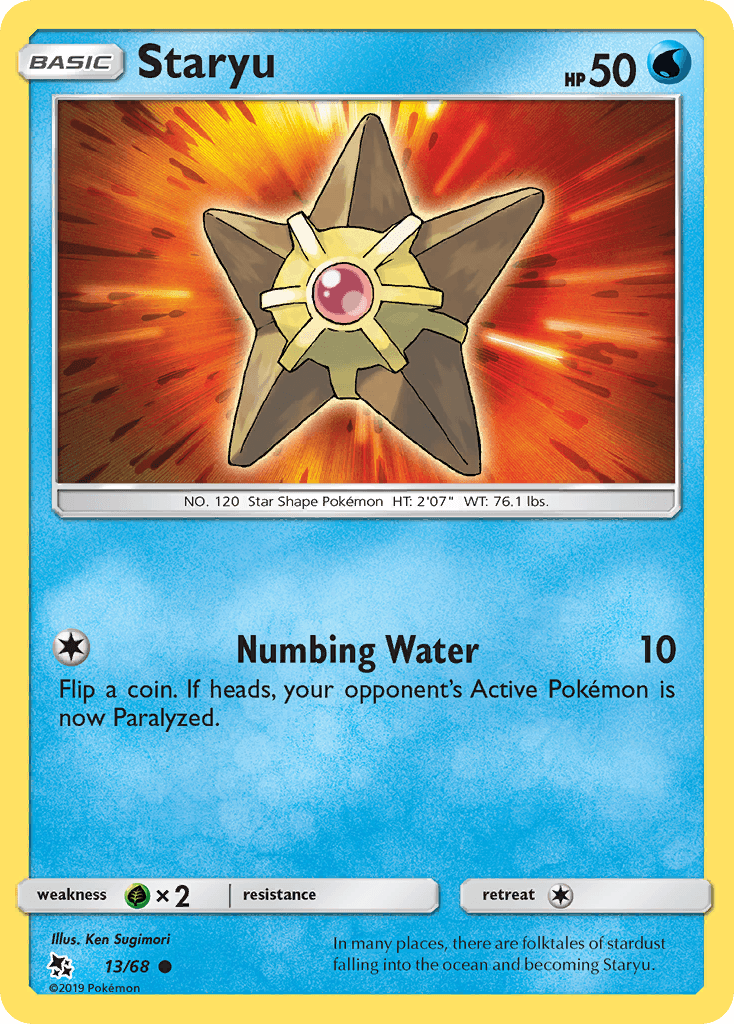 Staryu Hidden Fates card