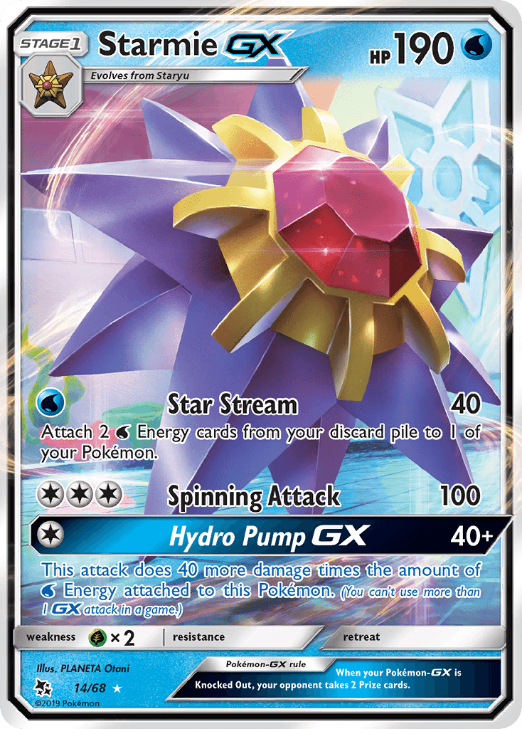 Starmie-GX Hidden Fates card