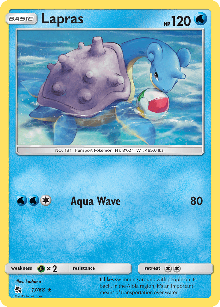 Lapras Hidden Fates card