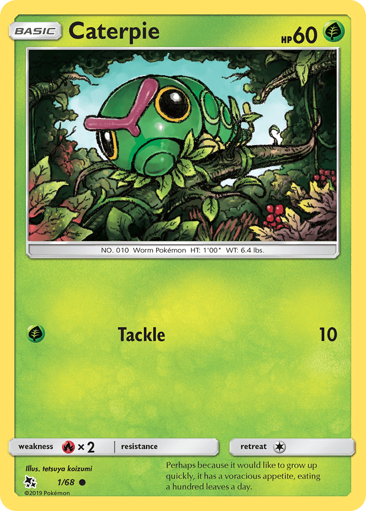 Caterpie Hidden Fates card