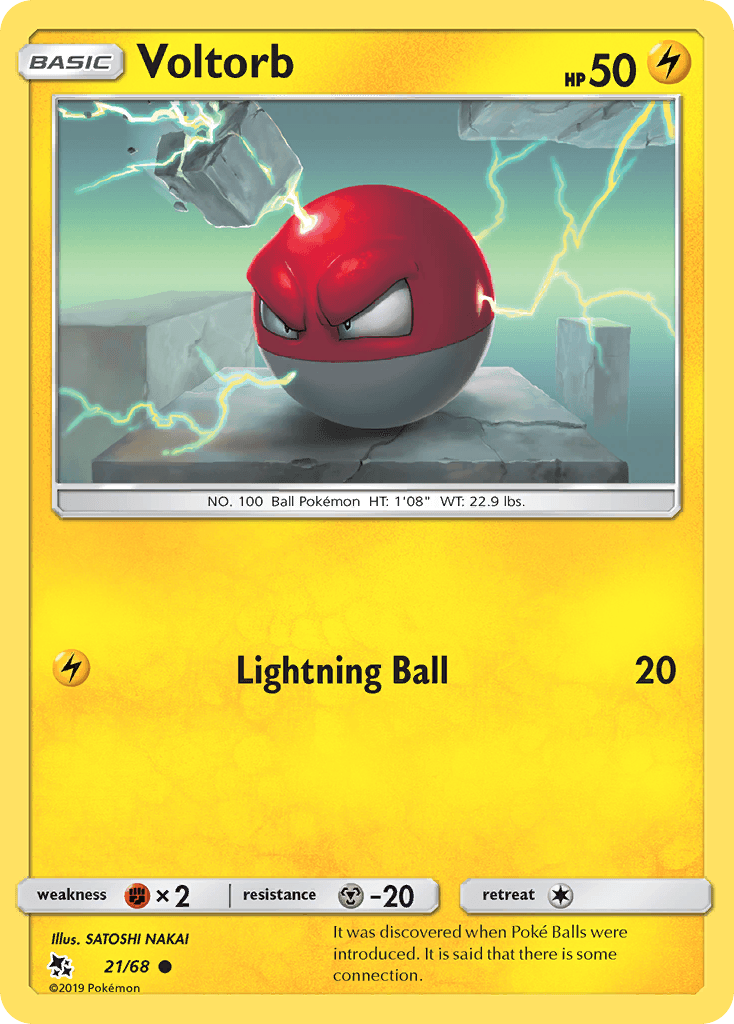 Voltorb Hidden Fates card