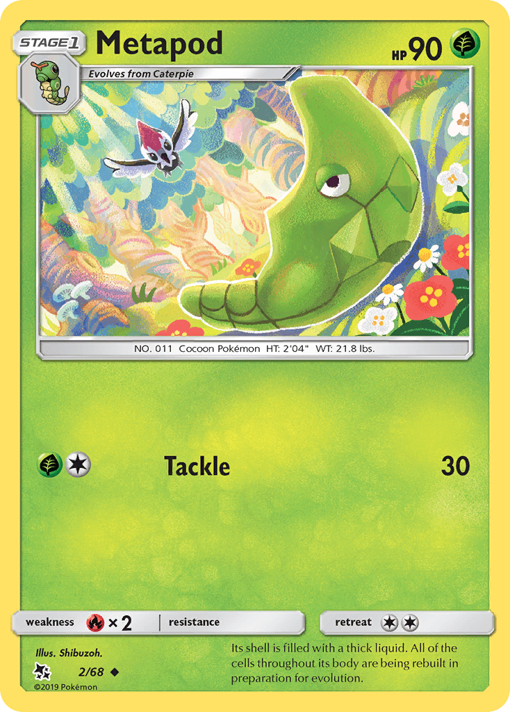 Metapod Hidden Fates card