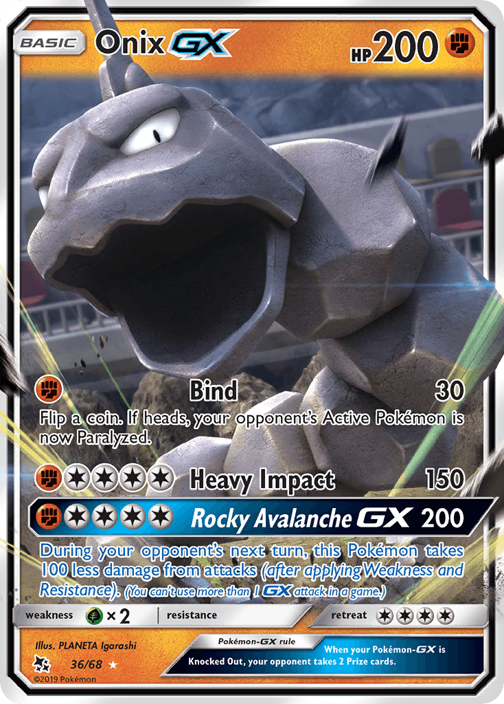 Onix-GX Hidden Fates card