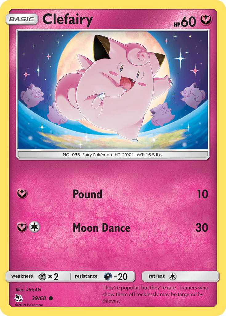 Clefairy Hidden Fates card