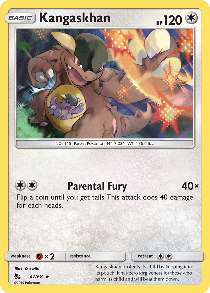 Kangaskhan Hidden Fates card