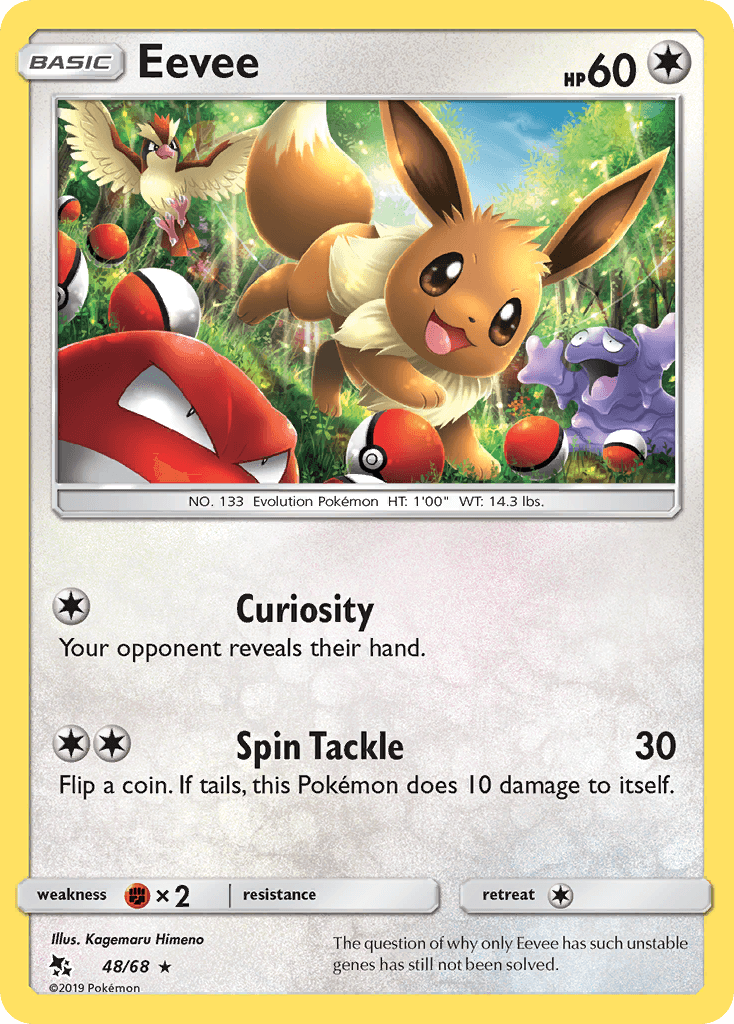 Eevee Hidden Fates card