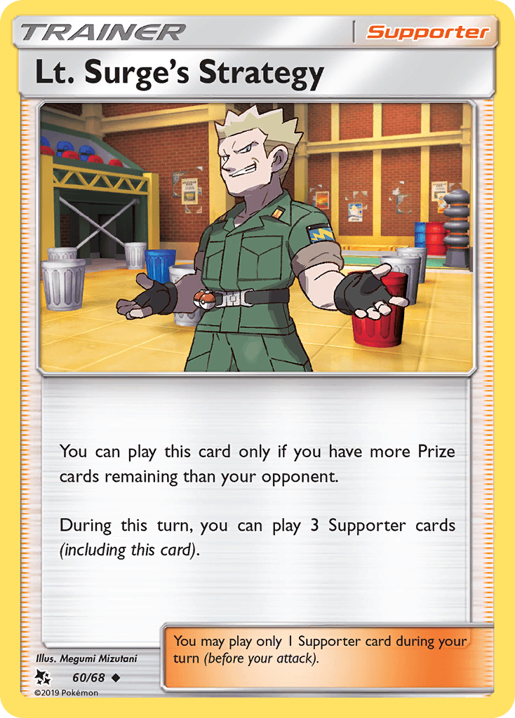 Lt. Surge's Strategy Hidden Fates card
