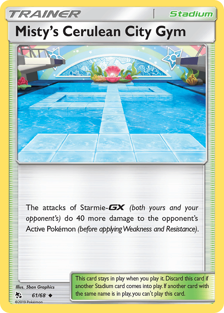 Misty's Cerulean City Gym Hidden Fates card
