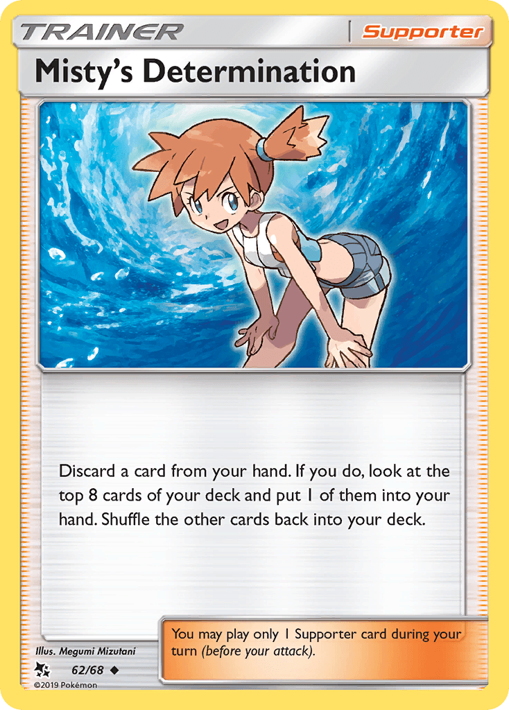 Misty's Determination Hidden Fates card