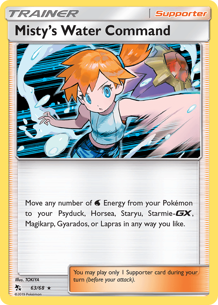Misty's Water Command Hidden Fates card
