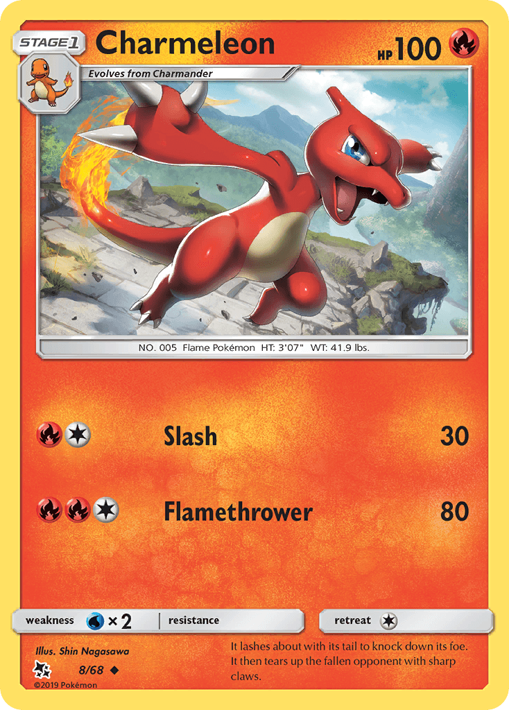 Charmeleon Hidden Fates card