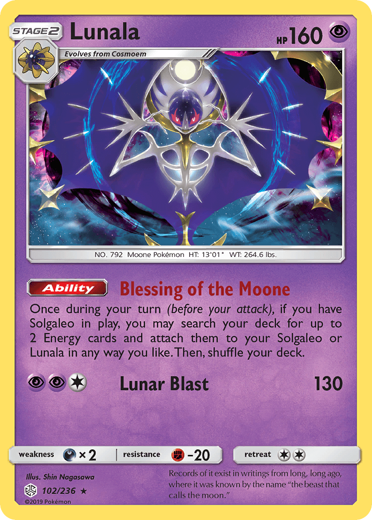 Lunala Cosmic Eclipse card