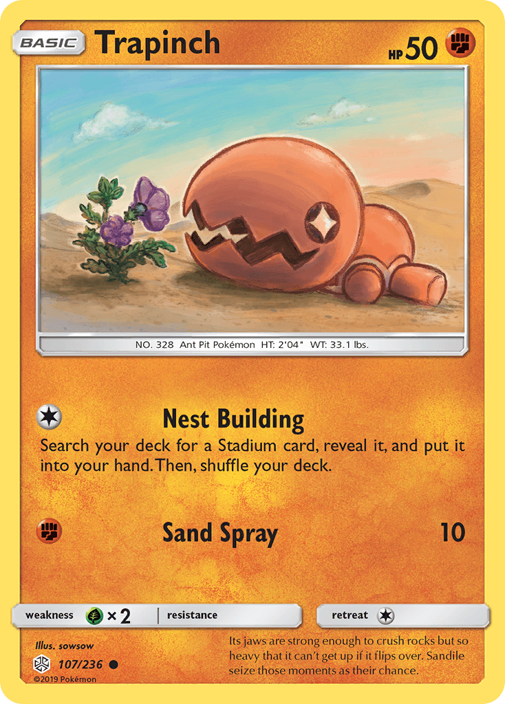 Trapinch Cosmic Eclipse card