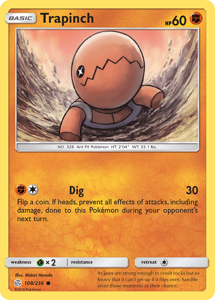 Trapinch Cosmic Eclipse card