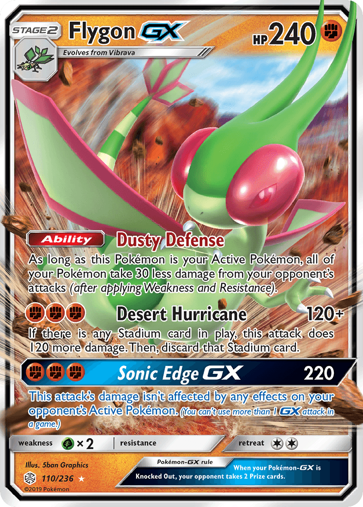 Flygon-GX Cosmic Eclipse card