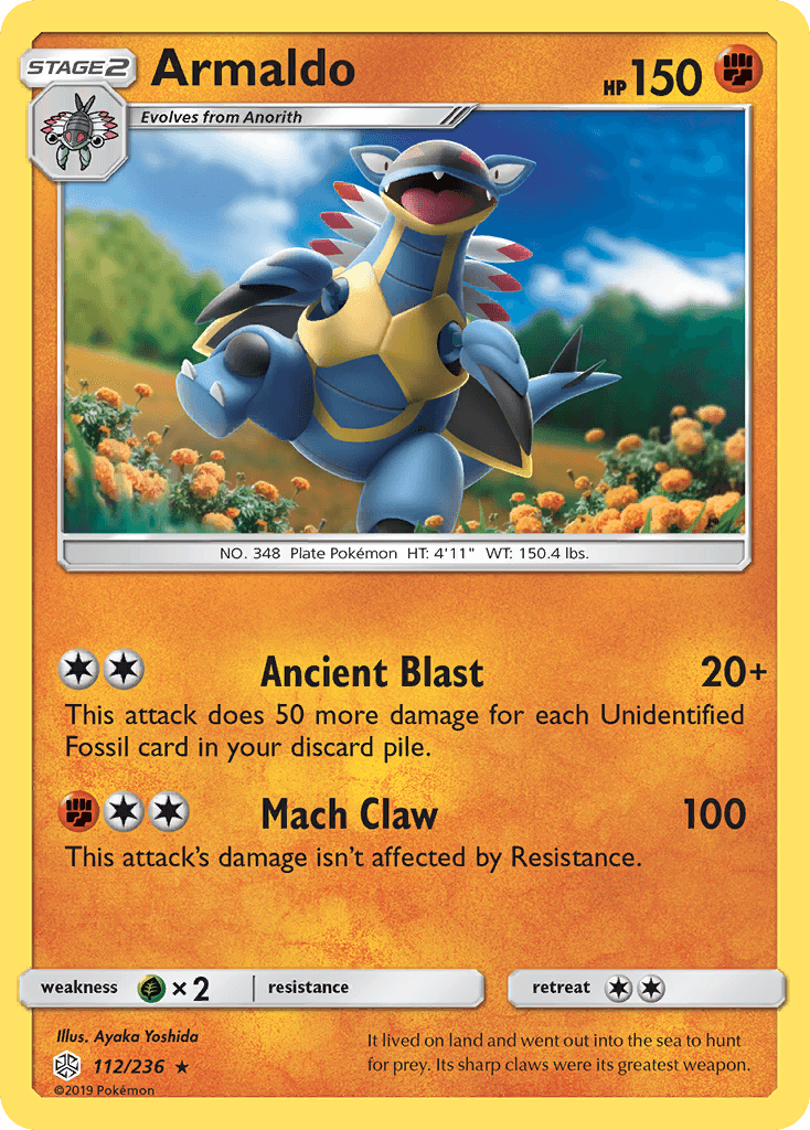 Armaldo Cosmic Eclipse card
